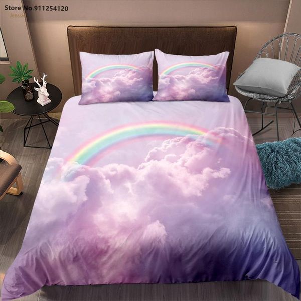 bedding sets rainbow cloud 2/3 piece landscape quilt cover single double girl duvet 3d print home textiles
bedding sets rainbow cloud 2/3 piece landscape quilt cover single double girl duvet 3d print home textiles
