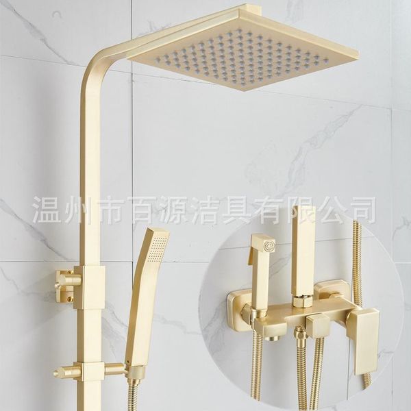 bathroom shower sets square gold system termostatic wall mount stainless steel torneiras do banheiro fixture bd50ss
bathroom shower sets square gold system termostatic wall mount stainless steel torneiras do banheiro fixture bd50ss