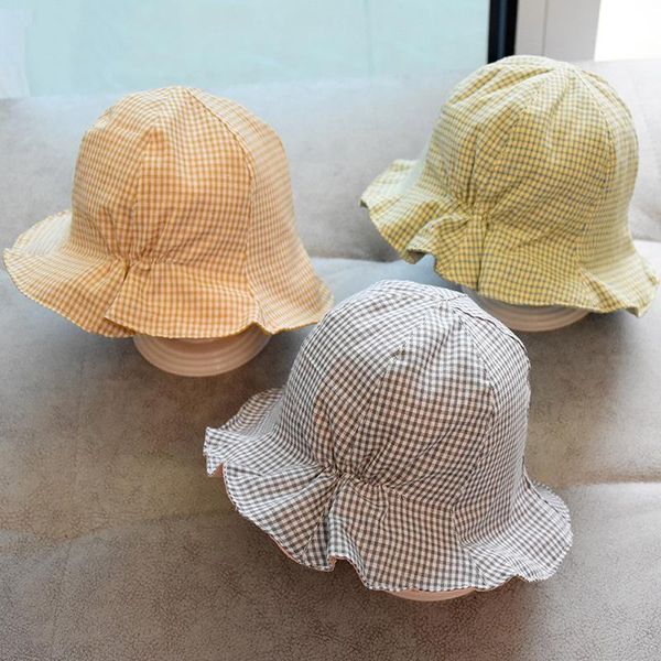 caps & hats double sided baby panama hat spring summer cotton sunscreen checkered kids bucket ruffled outdoor girls beach cap, Yellow
caps & hats double sided baby panama hat spring summer cotton sunscreen checkered kids bucket ruffled outdoor girls beach cap, Yellow