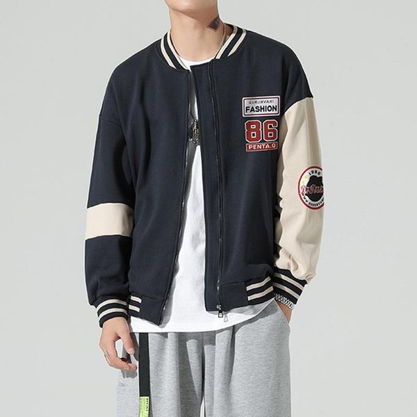 men's jackets bomber jacket 2021 autumn fashion college style print baseball nniform loose coat male cloting, Black;brown
men's jackets bomber jacket 2021 autumn fashion college style print baseball nniform loose coat male cloting, Black;brown