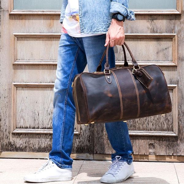 duffel bags crazy horse genuine leather travel bag man women cowhide vintage carry on luggage weekend duffle big shoulder
duffel bags crazy horse genuine leather travel bag man women cowhide vintage carry on luggage weekend duffle big shoulder