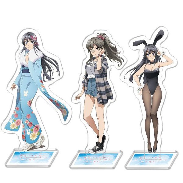 keychains anime rascal does not dream of girl cosplay stand model plate sakurajima mai koga tomoe futaba rio toyohama nodoka toy, Silver
keychains anime rascal does not dream of girl cosplay stand model plate sakurajima mai koga tomoe futaba rio toyohama nodoka toy, Silver