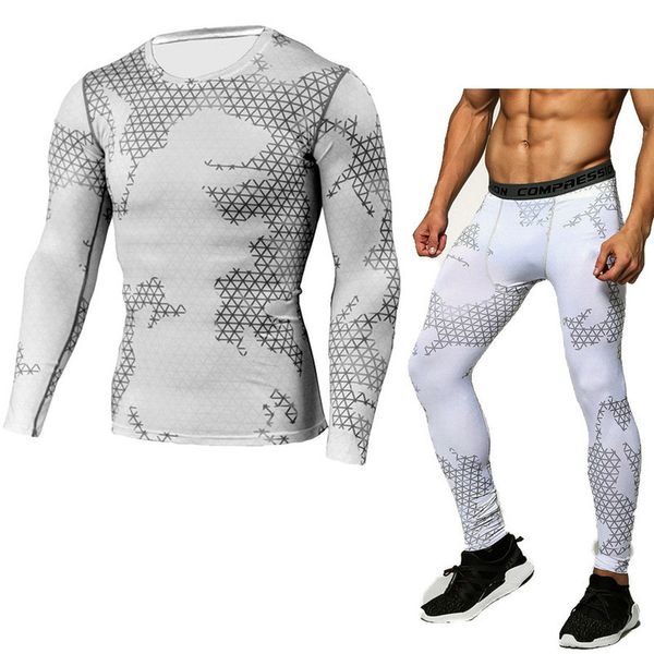 fitness men sports suits quick dry running sets camouflage print sport gym training packages, Gray
fitness men sports suits quick dry running sets camouflage print sport gym training packages, Gray