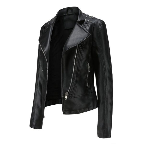 women's jackets 2021 fashion leather jacket bright colors black motorcycle coat short faux biker cool female, Black;brown
women's jackets 2021 fashion leather jacket bright colors black motorcycle coat short faux biker cool female, Black;brown