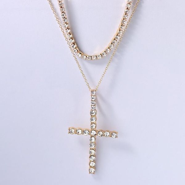 chains multilayer luxury rhinestone cross pendant necklaces for women gold silver color shiny crystal choker necklace fashion jewelry
chains multilayer luxury rhinestone cross pendant necklaces for women gold silver color shiny crystal choker necklace fashion jewelry