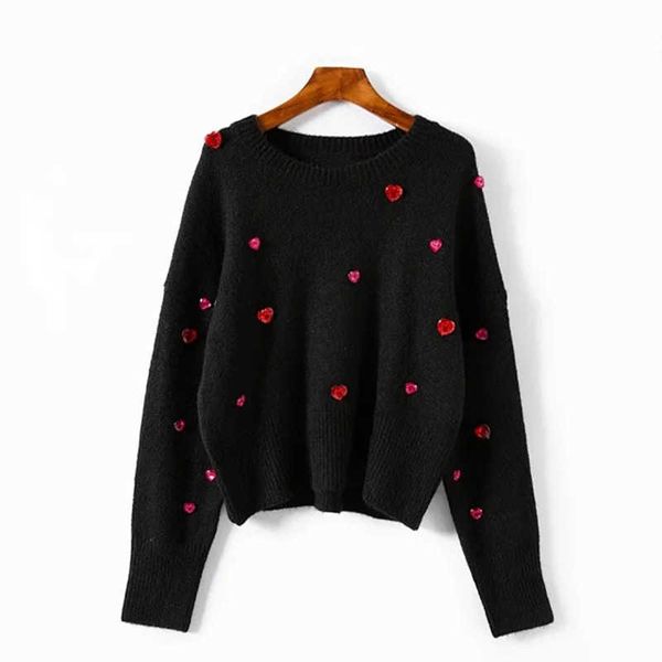 women's sweaters sweaters women black sweater o-neck heart gemstone autumn female knit pul c0zv, White;black
women's sweaters sweaters women black sweater o-neck heart gemstone autumn female knit pul c0zv, White;black