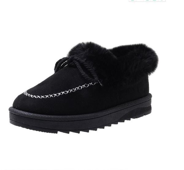 boots autumn style large size cotton shoes sleeve plush round head low-heel platform snow women, Black
boots autumn style large size cotton shoes sleeve plush round head low-heel platform snow women, Black