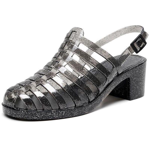 sandals women summer flock fashion high heels platform open toe shoes sandalia feminina 2021 transparent pu, Black
sandals women summer flock fashion high heels platform open toe shoes sandalia feminina 2021 transparent pu, Black