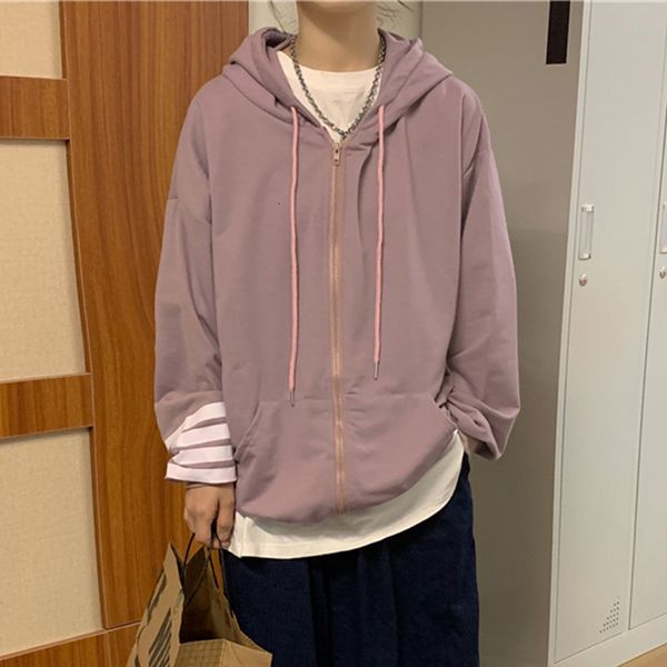 2021 autumn new loose hooded sweatshirt stripe printing all-match zipper jacket trend zi6y, Black
2021 autumn new loose hooded sweatshirt stripe printing all-match zipper jacket trend zi6y, Black
