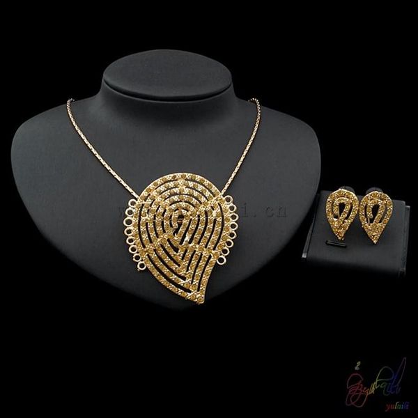 earrings & necklace yulaili novel design factory crystal gold filled copper alloy two earring jewelry sets, Silver
earrings & necklace yulaili novel design factory crystal gold filled copper alloy two earring jewelry sets, Silver