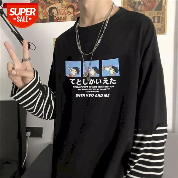 gothic japan tshirt men t shirt couple Autumn winter new trend ins fake two loose long-sleeved t-shirts students Korean printing #1F53, White;black
gothic japan tshirt men t shirt couple Autumn winter new trend ins fake two loose long-sleeved t-shirts students Korean printing #1F53, White;black