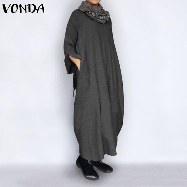 casual dresses loose sweatshirt vonda autumn dress women o neck long sleeve maxi plus size bohemian vestidos 2021 robe, Black;gray
casual dresses loose sweatshirt vonda autumn dress women o neck long sleeve maxi plus size bohemian vestidos 2021 robe, Black;gray
