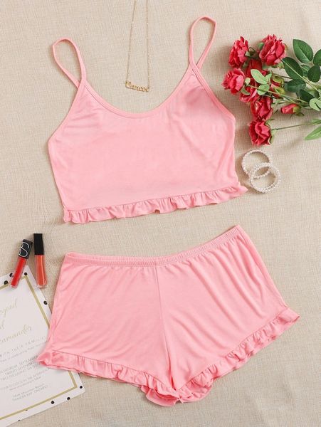 plus frill trim lingerie set m6v1#, Black;white
plus frill trim lingerie set m6v1#, Black;white