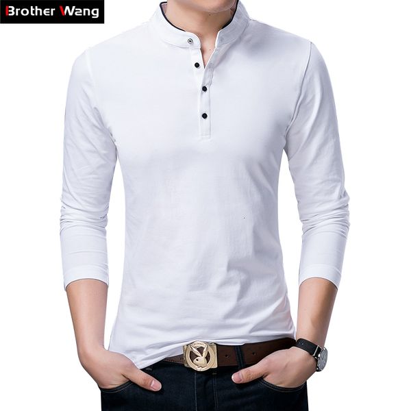 2021 brand clothes autumn new men's stand collar slim fashion casual solid color cotton long sleeve t-shirt tee z625, White;black
2021 brand clothes autumn new men's stand collar slim fashion casual solid color cotton long sleeve t-shirt tee z625, White;black