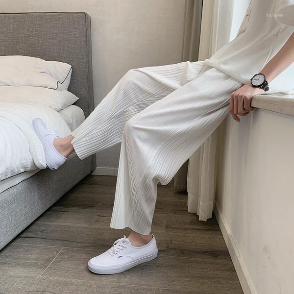 men's pants summer pleated fashion khaki black white casual men streetwear loose breathable thin ice silk mens m-2xl
men's pants summer pleated fashion khaki black white casual men streetwear loose breathable thin ice silk mens m-2xl