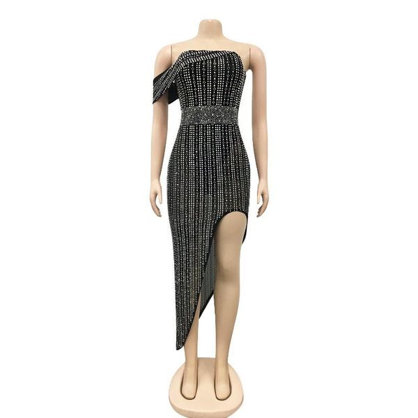 casual dresses luxury evening party birthday prom celebration rhinestones women irregular mesh strapless see through dress stage wear, Black;gray
casual dresses luxury evening party birthday prom celebration rhinestones women irregular mesh strapless see through dress stage wear, Black;gray