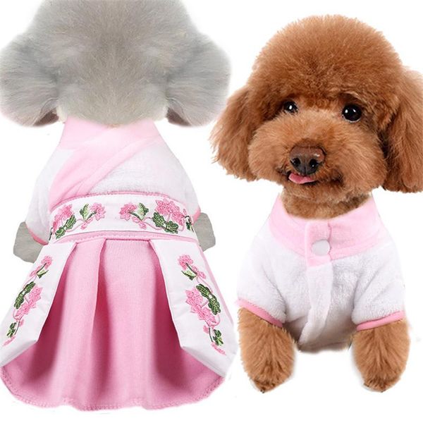 dog apparel fashion winter warm pet dress costume chinese style embroidery hanfu puppy fleece skirt coat wedding clothes
dog apparel fashion winter warm pet dress costume chinese style embroidery hanfu puppy fleece skirt coat wedding clothes