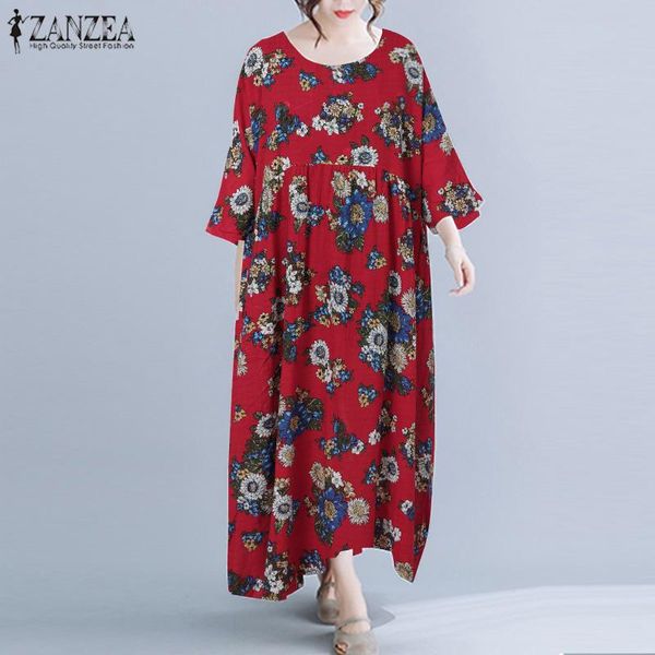 casual dresses plus size zanzea women floral printed dress autumn vintage o neck 3/4 sleeve sundress loose kaftan vestido baggy dresses7, Black;gray
casual dresses plus size zanzea women floral printed dress autumn vintage o neck 3/4 sleeve sundress loose kaftan vestido baggy dresses7, Black;gray
