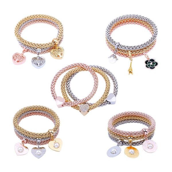 tennis multilayer bracelets 3pcs gold silver rose stretch chain corn bracelet for office prom, Golden;silver
tennis multilayer bracelets 3pcs gold silver rose stretch chain corn bracelet for office prom, Golden;silver