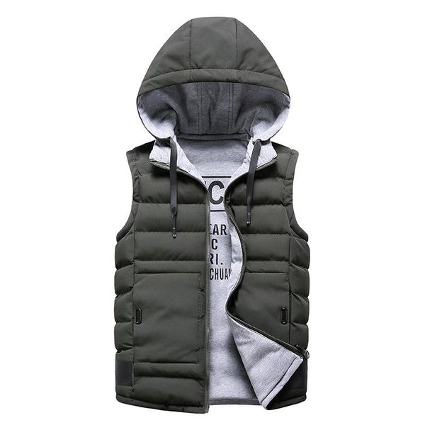 men's vests fashion hooded autumn warm sleeveless jackets men coats solid casual vest male wear on both sides waistcoats,9915, Black;white
men's vests fashion hooded autumn warm sleeveless jackets men coats solid casual vest male wear on both sides waistcoats,9915, Black;white