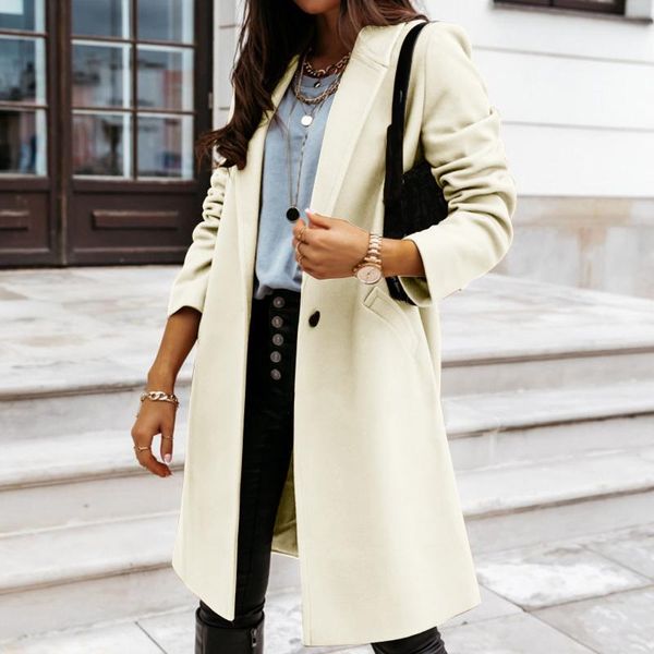 women's wool & blends woman long coat fashion korean high street retro versatile windbreaker casual warm woolen oversize spring women #, Black
women's wool & blends woman long coat fashion korean high street retro versatile windbreaker casual warm woolen oversize spring women #, Black