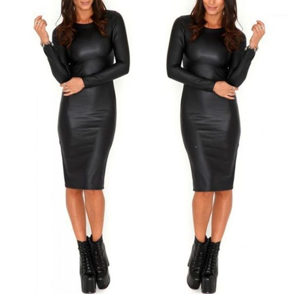 casual dresses fashion leather slim dress women office o-neck long sleeve knee-lenght elasticity skinny ropa mujer vestidos, Black;gray
casual dresses fashion leather slim dress women office o-neck long sleeve knee-lenght elasticity skinny ropa mujer vestidos, Black;gray
