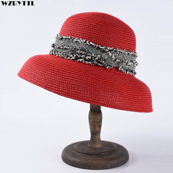 2021 new women upf foldable sun hats red white black summer beach cloche straw wide brim fedora derby travel hat bowknot 55-59cm pdlb, Blue;gray
2021 new women upf foldable sun hats red white black summer beach cloche straw wide brim fedora derby travel hat bowknot 55-59cm pdlb, Blue;gray