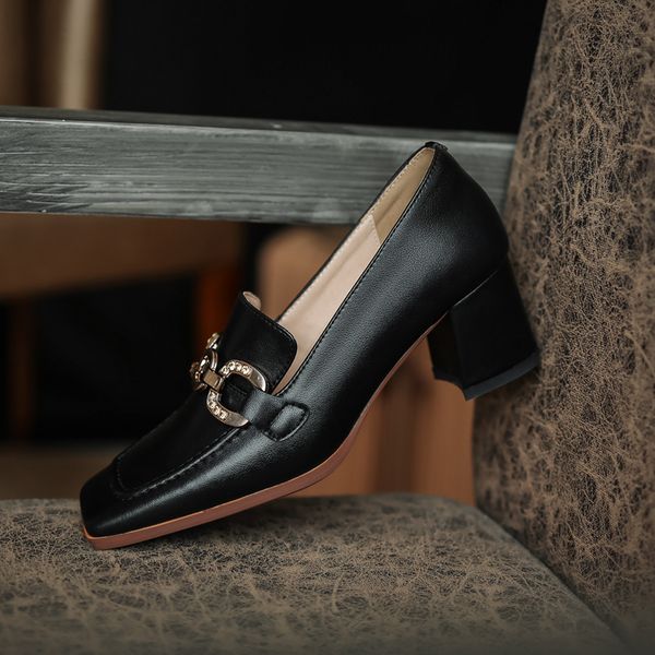 metal decoration womens office shoes 2021 spring clasic design high heels square toe pumps shallow wedding party shoes woman, Black
metal decoration womens office shoes 2021 spring clasic design high heels square toe pumps shallow wedding party shoes woman, Black