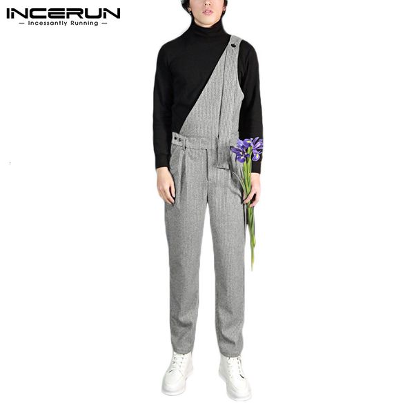 2021 new striped jumpsuits button streetwear casual irregular overalls korean leisure fashion men rompers & pants incerun s-5xl 0rqp, Black
2021 new striped jumpsuits button streetwear casual irregular overalls korean leisure fashion men rompers & pants incerun s-5xl 0rqp, Black