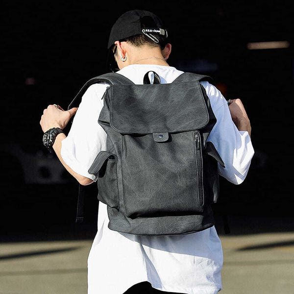 new street mens backpack korean style leather business casual computer bag fashion backpack schoolbag travel bag fashion
new street mens backpack korean style leather business casual computer bag fashion backpack schoolbag travel bag fashion