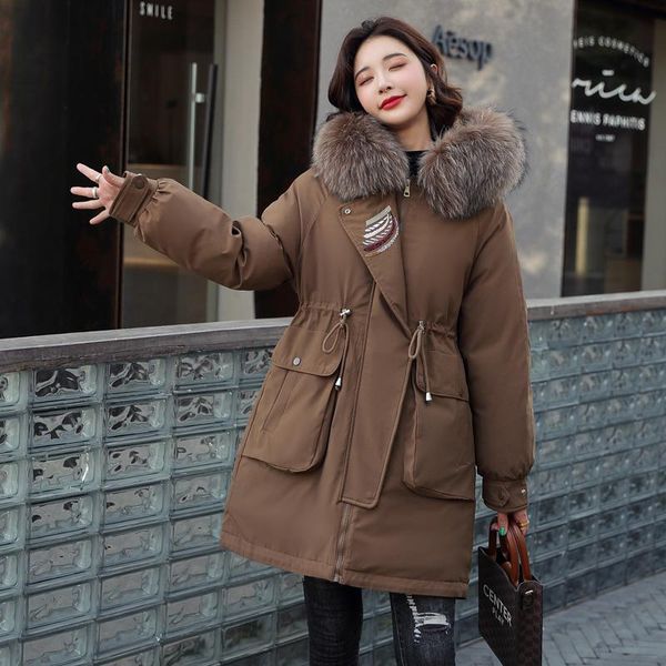 women's down & parkas aibeautyer winter fur collar snow outwear embroidered warm coat thickness overcoat jacket women cotton padded hoo, Black
women's down & parkas aibeautyer winter fur collar snow outwear embroidered warm coat thickness overcoat jacket women cotton padded hoo, Black