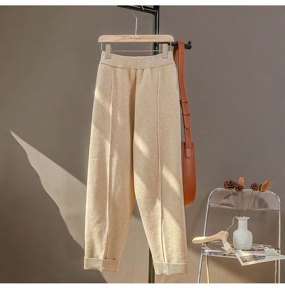 winter thicken women pencil pants plus size womanly wool high waist capris good fabric tmdn, Black;white
winter thicken women pencil pants plus size womanly wool high waist capris good fabric tmdn, Black;white