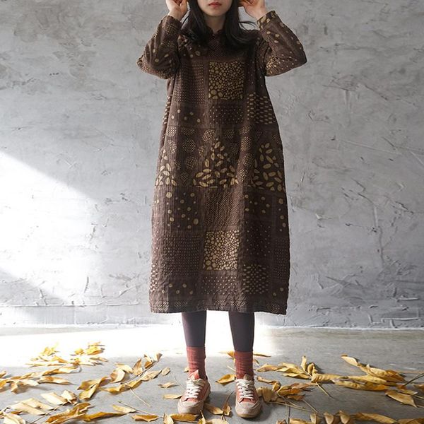 casual dresses johnature dress women 2021 spring stand long sleeve robes print floral vintage cheongsam cotton clothing button, Black;gray
casual dresses johnature dress women 2021 spring stand long sleeve robes print floral vintage cheongsam cotton clothing button, Black;gray
