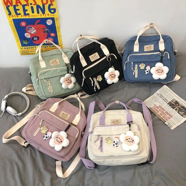backpack style small schoolbag badge women backpacks lovely multifunctional teenage girl ring buckle portable travel bag female 2021
backpack style small schoolbag badge women backpacks lovely multifunctional teenage girl ring buckle portable travel bag female 2021
