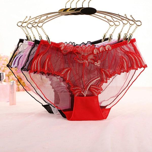 women's panties lace embroidered low waist slim see through mesh lingerie women briefs underwear fast drop, Black;pink
women's panties lace embroidered low waist slim see through mesh lingerie women briefs underwear fast drop, Black;pink