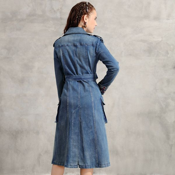 women autumn mid-length coat double-breasted magro denim women's stri5094 di8v, Tan;black
women autumn mid-length coat double-breasted magro denim women's stri5094 di8v, Tan;black