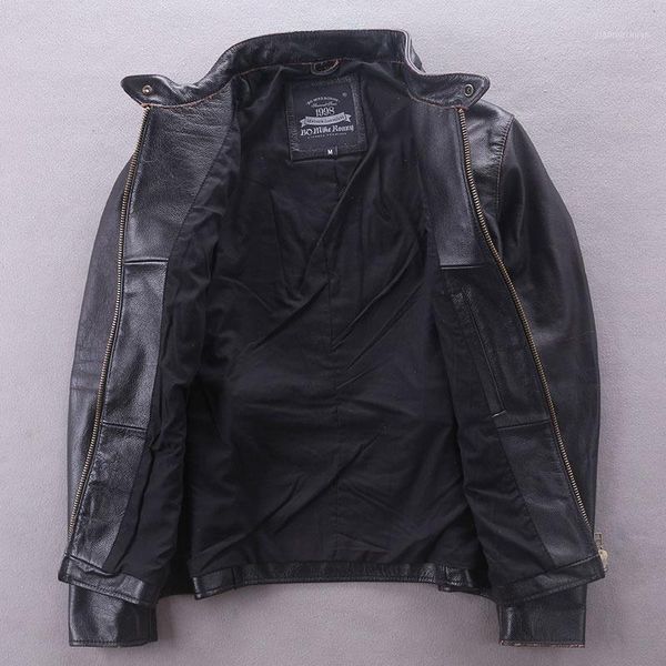 men's leather & faux 2021 vintage black motorcycle style genuine jacket men stand collar large size 6xl real natural cowhide biker coat
men's leather & faux 2021 vintage black motorcycle style genuine jacket men stand collar large size 6xl real natural cowhide biker coat