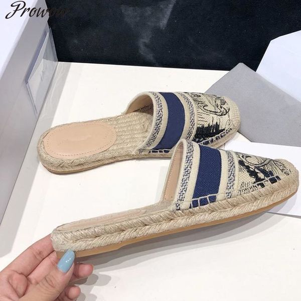 70% off wholesale sandals flip-flops prowow summer new style letter embroidery flower fisherman shoes straw woven mule all-match flat-bottom, Black
70% off wholesale sandals flip-flops prowow summer new style letter embroidery flower fisherman shoes straw woven mule all-match flat-bottom, Black