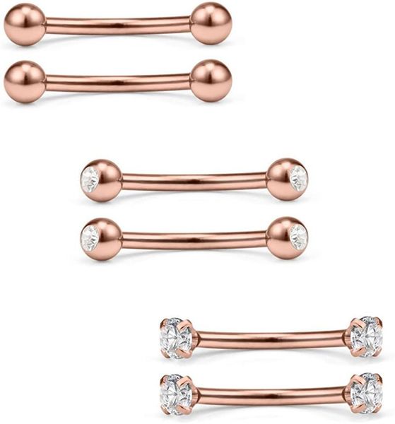 other 3 pairs 16g clear cz ball curved barbell eyebrow belly lip tragus ring piercing jewelry 6mm-10mm, Slivery;golden
other 3 pairs 16g clear cz ball curved barbell eyebrow belly lip tragus ring piercing jewelry 6mm-10mm, Slivery;golden