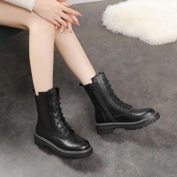 boots motorcycle women cow leather army cross-tied slide zip round toe lady autumn winter shoes 35-40 handmade, Black
boots motorcycle women cow leather army cross-tied slide zip round toe lady autumn winter shoes 35-40 handmade, Black