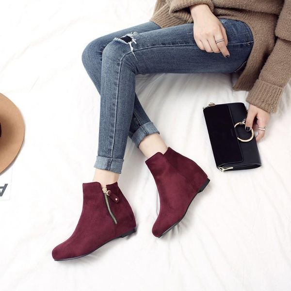 boots magical2021 autumn women's short korean of increased middle heel side zipper plush winter spring 40-43, Black
boots magical2021 autumn women's short korean of increased middle heel side zipper plush winter spring 40-43, Black