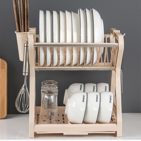 kitchen storage & organization dish drying rack drainer light duty counterutensil organizer for home holder 2-tier
kitchen storage & organization dish drying rack drainer light duty counterutensil organizer for home holder 2-tier