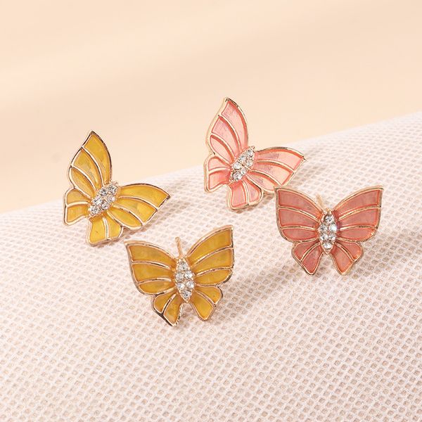 ez2960 jewelry small sweet forest series micro inlaid zircon butterfly girl earrings, Silver
ez2960 jewelry small sweet forest series micro inlaid zircon butterfly girl earrings, Silver