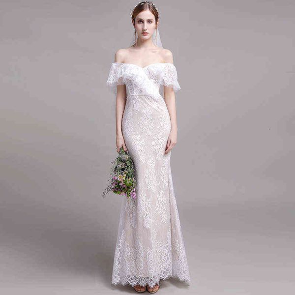 luxury street style dresses 2021 autumn one shoulder lace flounced fishtail bride light wedding small frh out long, Black;pink
luxury street style dresses 2021 autumn one shoulder lace flounced fishtail bride light wedding small frh out long, Black;pink