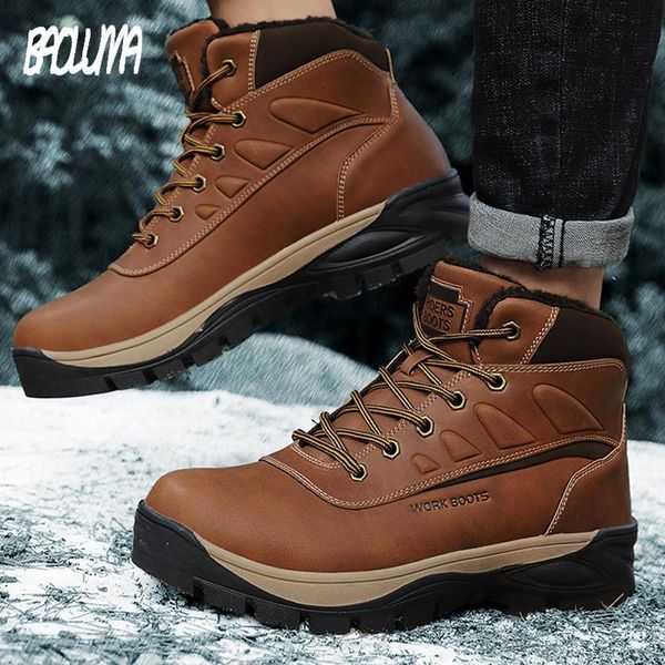 boots brand winter men's warm fur men snow waterproof ankle outdoor shoes fashion zapatos de hombre, Black
boots brand winter men's warm fur men snow waterproof ankle outdoor shoes fashion zapatos de hombre, Black