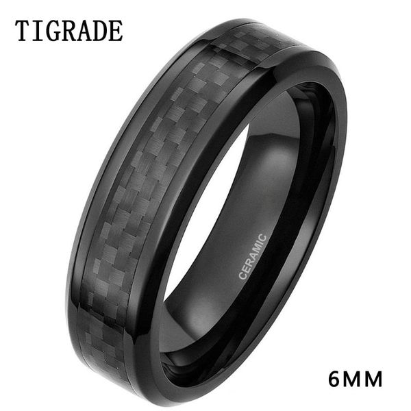 wedding rings tigrade 6mm 8mm men's black carbon fiber inlay ceramic ring korean band engagement for women brand couple jewelry, Slivery;golden
wedding rings tigrade 6mm 8mm men's black carbon fiber inlay ceramic ring korean band engagement for women brand couple jewelry, Slivery;golden
