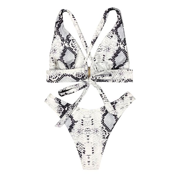 women snake skin bikini split 2pieces bathing suit fashion backless bra thong brazilian panties set swimsuit swimwear, White;black
women snake skin bikini split 2pieces bathing suit fashion backless bra thong brazilian panties set swimsuit swimwear, White;black