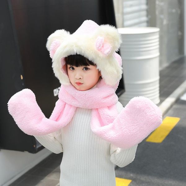 scarves & wraps autumn winter ear children scarf lovely girl boy beanie cap warm plush hat glove set thick hat+hooded soft, Red;brown
scarves & wraps autumn winter ear children scarf lovely girl boy beanie cap warm plush hat glove set thick hat+hooded soft, Red;brown