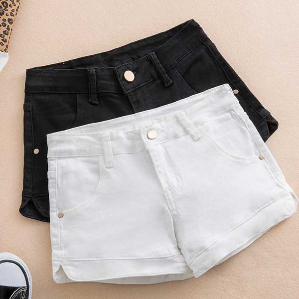 women's shorts plus size 3xl white denim women 2021 summer stretch high waist short jeans femme trousers da503, White;black
women's shorts plus size 3xl white denim women 2021 summer stretch high waist short jeans femme trousers da503, White;black