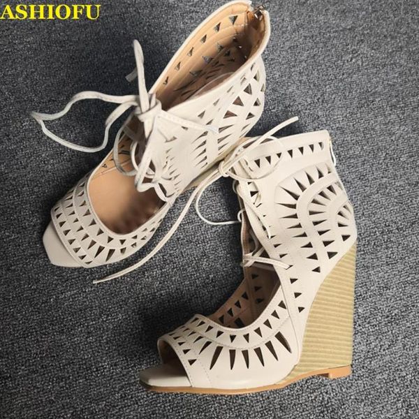 dress shoes ashiofu handmade women wadge heel sandals breathable cut-out peep-toe lace-up fashion evening, Black
dress shoes ashiofu handmade women wadge heel sandals breathable cut-out peep-toe lace-up fashion evening, Black